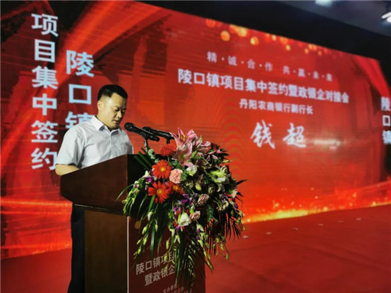 江蘇丹陽陵口鎮(zhèn)開展項(xiàng)目集中簽約暨政銀企對接會(huì)